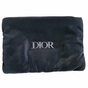 Dior Black Velvet Cosmetic Pouch
